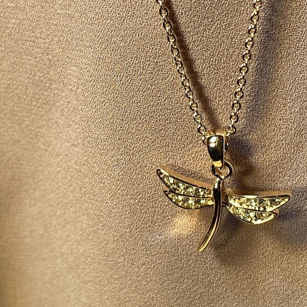 NWT DELICATE DRAGONFLY 🌹 ROSE GOLD ILLUMINATE MICRO CRYSTALS HOPE CHANGE GROWTH - Picture 5 of 15